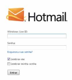 Hotmail Login Entrar email