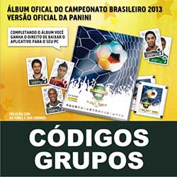 Códigos Grupos álbum virtual Brasileirão