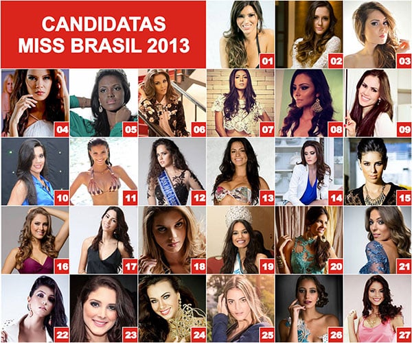 Fotos Candidatas Miss Brasil 2013