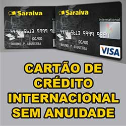 Cartão Crédito Saraiva Internacional